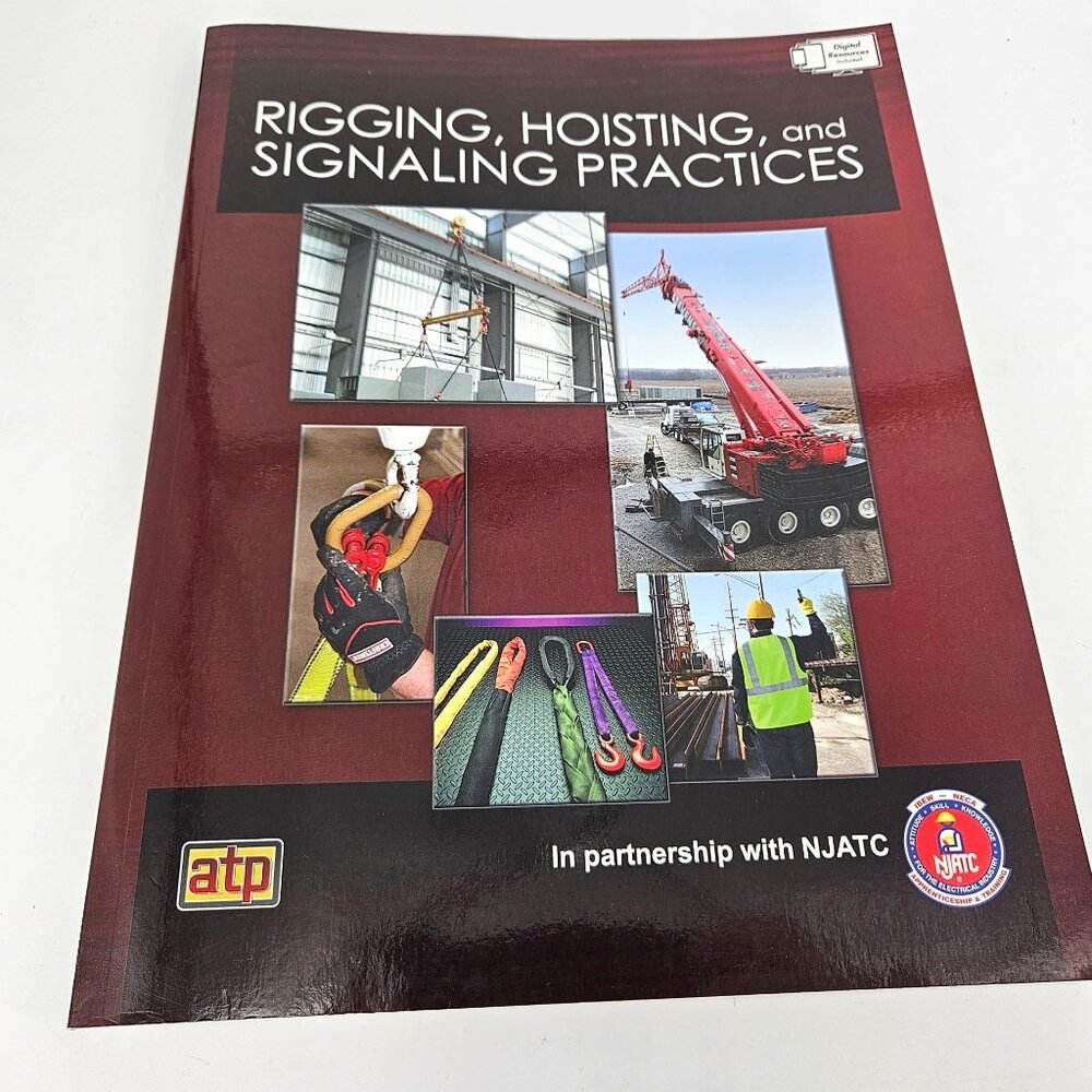Rigging Hoisting Signaling Practices Paperback Book Crane Transportation NJATC